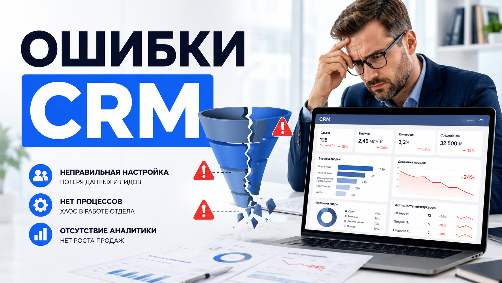 Ошибки внедрения CRM