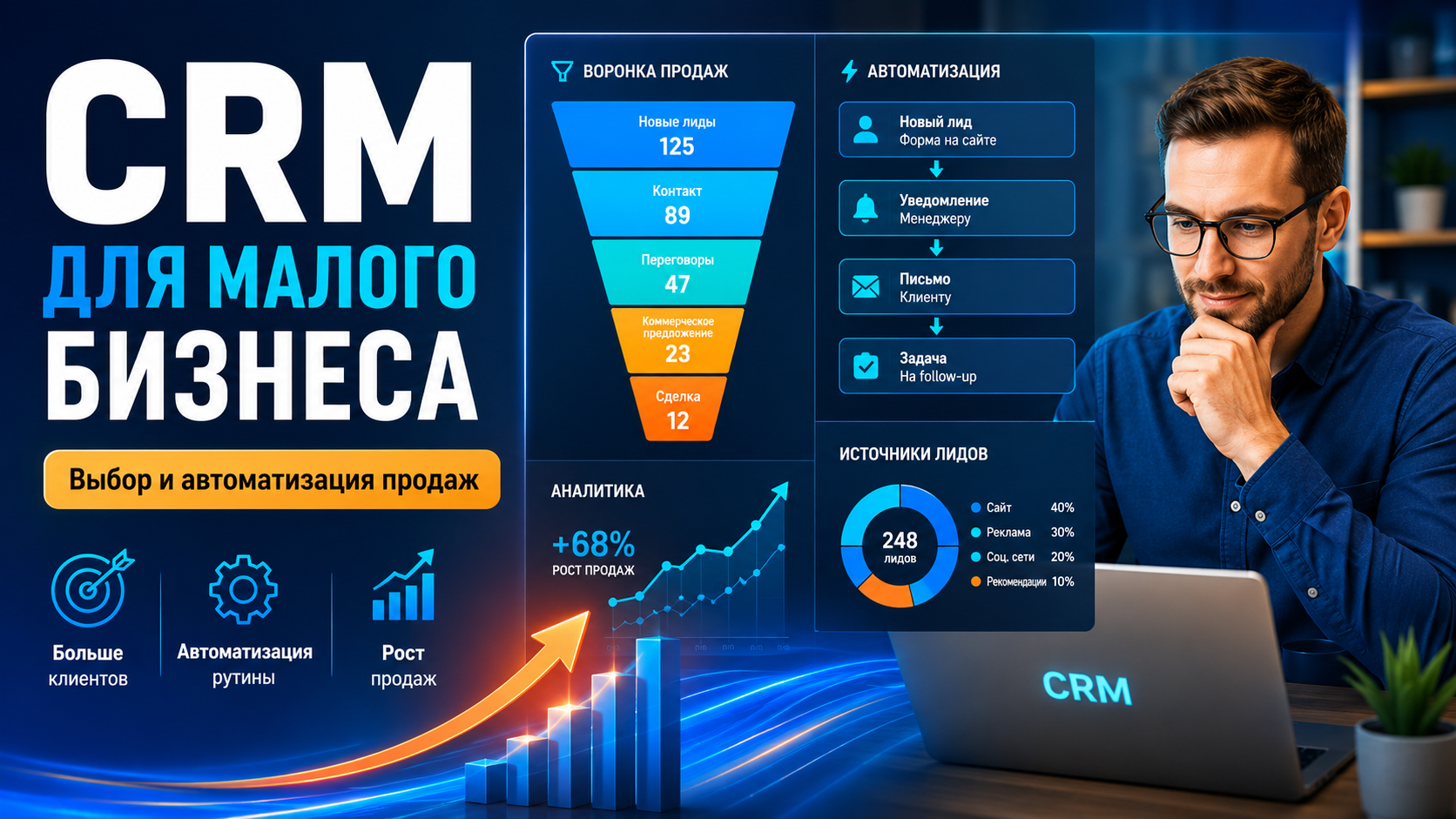 CRM для малого бизнеса: как выбрать систему и автоматизировать продажи